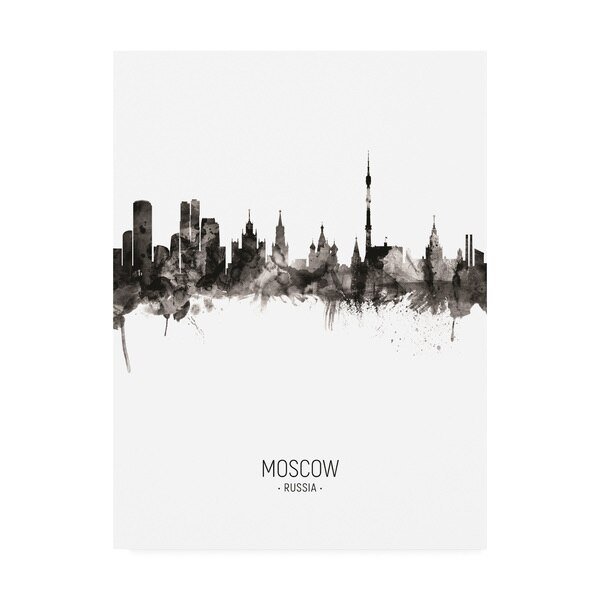 Michael Tompsett 'Moscow Russia Skyline Portrait II' Canvas Art, 18x24, Trademark Fine Art, Mfr#: MT03175-C1824GG